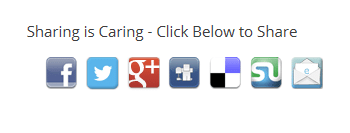sharing is caring social media icons