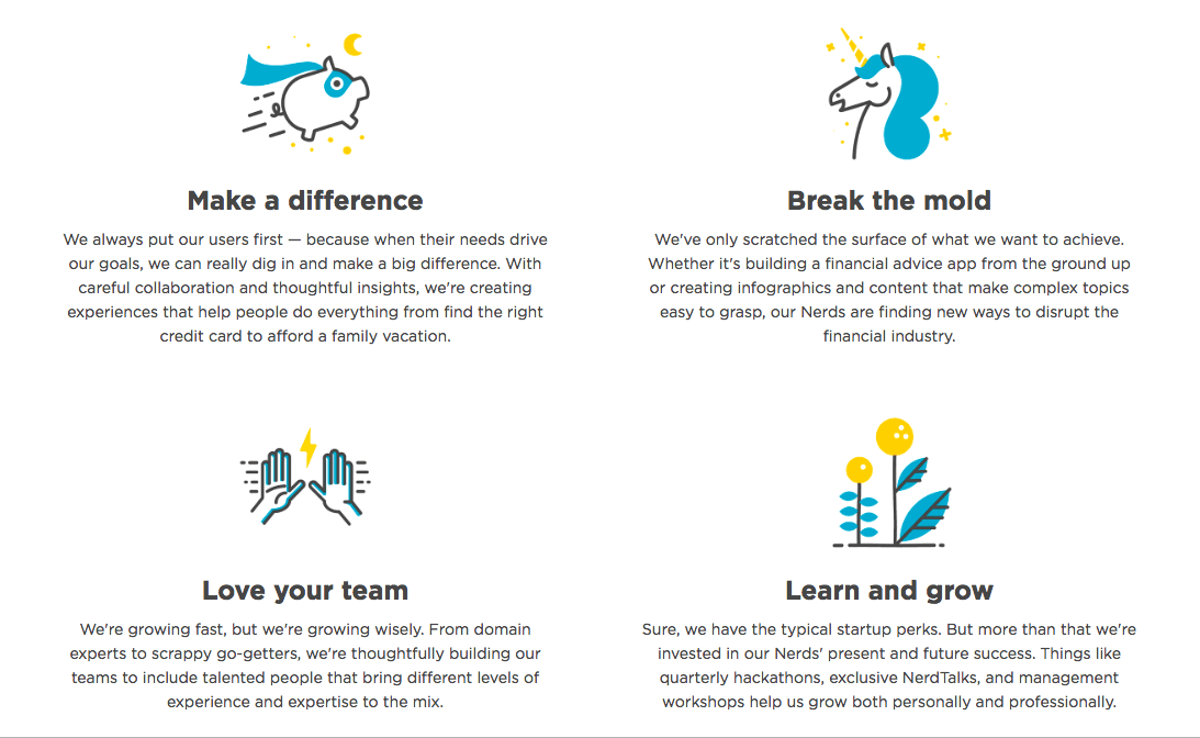 nerdwallet brand values