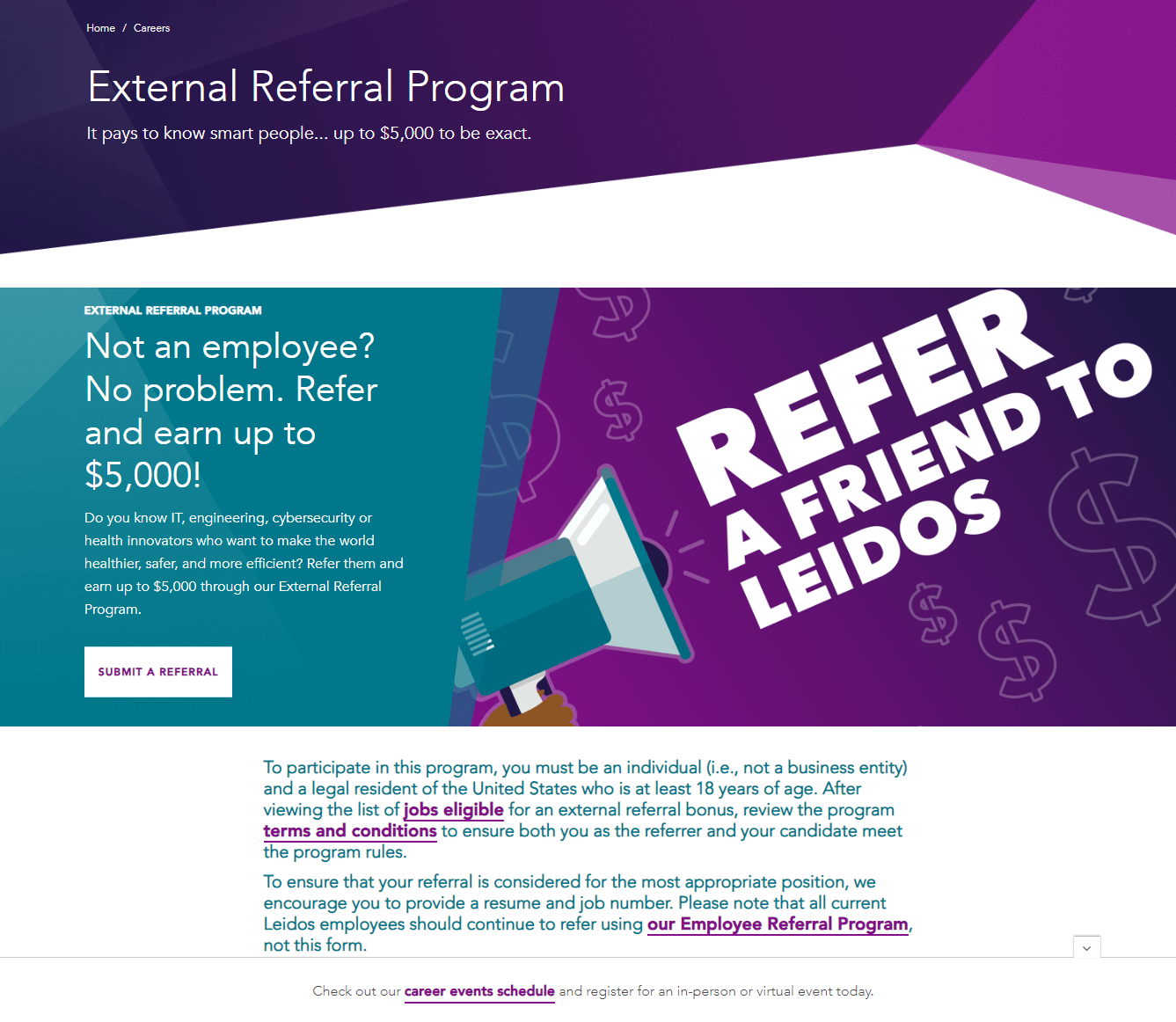 leidos external referral program